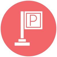 Parking Icon Style vector