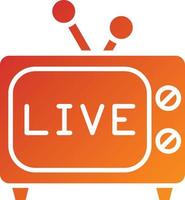 Live Broadcast Icon Style vector