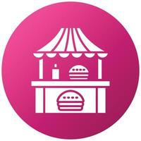 Burger Cart Icon Style vector