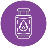 Gas Cylinder Icon Style vector