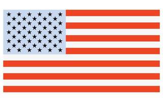 simple USA flag different color vector or template illustration background design