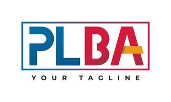 Letter PLBA creative logo design