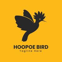 Hoope bird logo design template vector