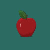 red apple vector