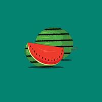 watermelon vector on colorful background