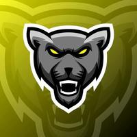 vector graphics illustration of a panther angry in esport logo style. perfect for game team or product logo