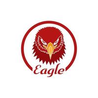 mascot logo, eagle icon, unique and modern elegant design vector
