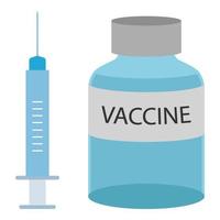 Illustration of vaccine free vector