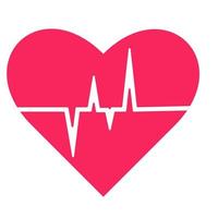 Illustration of heartbeat icon free vector