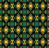 patrón sin costuras de patrón étnico dayak.motivo de tela indonesia tradicional.patrón de borneo. inspiración de diseño vectorial. textil creativo para moda o tela vector