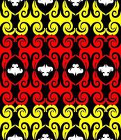 Seamless patern of dayak ethnic pattern.traditional Indonesian fabric motif.borneo pattern. vector design inspiration. Creative textile for fashion or cloth