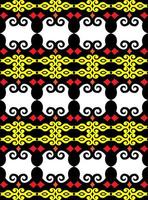 Seamless patern of dayak ethnic pattern.traditional Indonesian fabric motif.borneo pattern. vector design inspiration. Creative textile for fashion or cloth