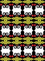 Seamless patern of dayak ethnic pattern.traditional Indonesian fabric motif.borneo pattern. vector design inspiration. Creative textile for fashion or cloth