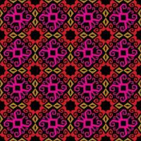 patrón sin costuras de patrón étnico dayak.motivo de tela indonesia tradicional.patrón de borneo. inspiración de diseño vectorial. textil creativo para moda o tela vector