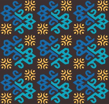 Seamless patern of dayak ethnic pattern.traditional Indonesian fabric motif.borneo pattern. vector design inspiration. Creative textile for fashion or cloth