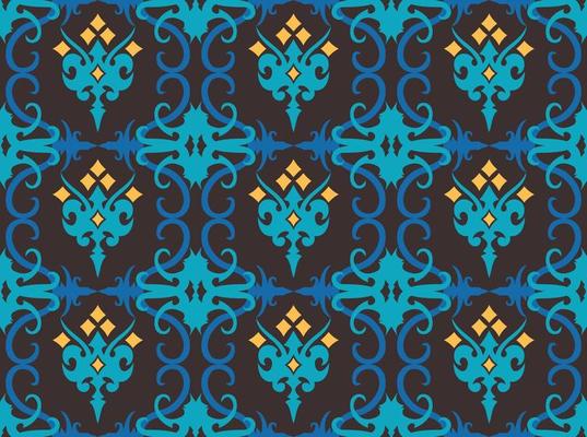 Seamless patern of dayak ethnic pattern.traditional Indonesian fabric motif.borneo pattern. vector design inspiration. Creative textile for fashion or cloth