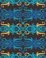Seamless patern of dayak ethnic pattern.traditional Indonesian fabric motif.borneo pattern. vector design inspiration. Creative textile for fashion or cloth