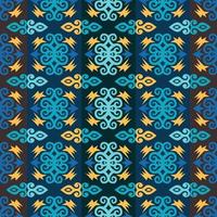 Seamless patern of dayak ethnic pattern.traditional Indonesian fabric motif.borneo pattern. vector design inspiration. Creative textile for fashion or cloth