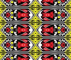 Seamless patern of dayak ethnic pattern.traditional Indonesian fabric motif.borneo pattern. vector design inspiration. Creative textile for fashion or cloth