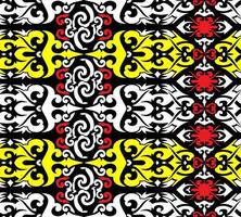 Seamless patern of dayak ethnic pattern.traditional Indonesian fabric motif.borneo pattern. vector design inspiration. Creative textile for fashion or cloth