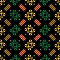 Seamless patern of dayak ethnic pattern.traditional Indonesian fabric motif.borneo pattern. vector design inspiration. Creative textile for fashion or cloth