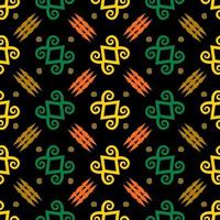 Seamless patern of dayak ethnic pattern.traditional Indonesian fabric motif.borneo pattern. vector design inspiration. Creative textile for fashion or cloth