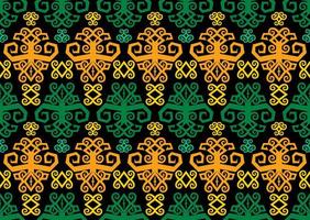 Seamless patern of dayak ethnic pattern.traditional Indonesian fabric motif.borneo pattern. vector design inspiration. Creative textile for fashion or cloth