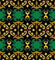 Seamless patern of dayak ethnic pattern.traditional Indonesian fabric motif.borneo pattern. vector design inspiration. Creative textile for fashion or cloth