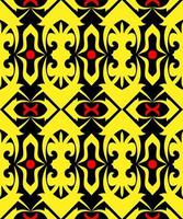 Seamless patern of dayak ethnic pattern.traditional Indonesian fabric motif.borneo pattern. vector design inspiration. Creative textile for fashion or cloth
