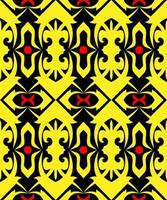 Seamless patern of dayak ethnic pattern.traditional Indonesian fabric motif.borneo pattern. vector design inspiration. Creative textile for fashion or cloth