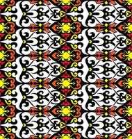 Seamless patern of dayak ethnic pattern.traditional Indonesian fabric motif.borneo pattern. vector design inspiration. Creative textile for fashion or cloth