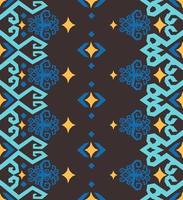 Seamless patern of dayak ethnic pattern.traditional Indonesian fabric motif.borneo pattern. vector design inspiration. Creative textile for fashion or cloth