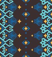 Seamless patern of dayak ethnic pattern.traditional Indonesian fabric motif.borneo pattern. vector design inspiration. Creative textile for fashion or cloth