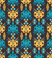 Seamless patern of dayak ethnic pattern.traditional Indonesian fabric motif.borneo pattern. vector design inspiration. Creative textile for fashion or cloth