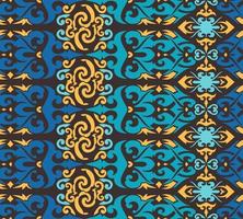 Seamless patern of dayak ethnic pattern.traditional Indonesian fabric motif.borneo pattern. vector design inspiration. Creative textile for fashion or cloth