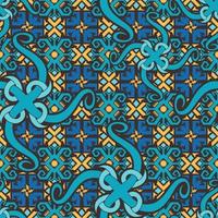 Seamless patern of dayak ethnic pattern.traditional Indonesian fabric motif.borneo pattern. vector design inspiration. Creative textile for fashion or cloth