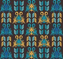 Seamless patern of dayak ethnic pattern.traditional Indonesian fabric motif.borneo pattern. vector design inspiration. Creative textile for fashion or cloth