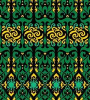 Seamless patern of dayak ethnic pattern.traditional Indonesian fabric motif.borneo pattern. vector design inspiration. Creative textile for fashion or cloth