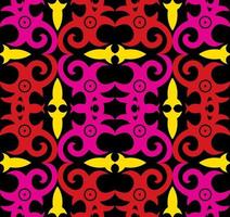 Seamless patern of dayak ethnic pattern.traditional Indonesian fabric motif.borneo pattern. vector design inspiration. Creative textile for fashion or cloth