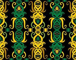 Seamless patern of dayak ethnic pattern.traditional Indonesian fabric motif.borneo pattern. vector design inspiration. Creative textile for fashion or cloth