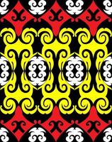 Seamless patern of dayak ethnic pattern.traditional Indonesian fabric motif.borneo pattern. vector design inspiration. Creative textile for fashion or cloth