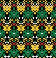 Seamless patern of dayak ethnic pattern.traditional Indonesian fabric motif.borneo pattern. vector design inspiration. Creative textile for fashion or cloth