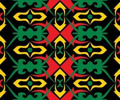 Seamless patern of dayak ethnic pattern.traditional Indonesian fabric motif.borneo pattern. vector design inspiration. Creative textile for fashion or cloth