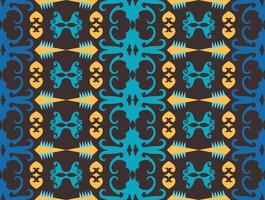 Seamless patern of dayak ethnic pattern.traditional Indonesian fabric motif.borneo pattern. vector design inspiration. Creative textile for fashion or cloth