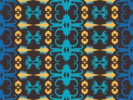 Seamless patern of dayak ethnic pattern.traditional Indonesian fabric motif.borneo pattern. vector design inspiration. Creative textile for fashion or cloth