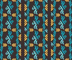 Seamless patern of dayak ethnic pattern.traditional Indonesian fabric motif.borneo pattern. vector design inspiration. Creative textile for fashion or cloth