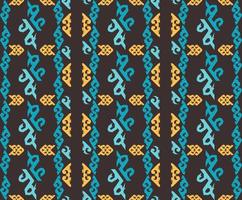 Seamless patern of dayak ethnic pattern.traditional Indonesian fabric motif.borneo pattern. vector design inspiration. Creative textile for fashion or cloth