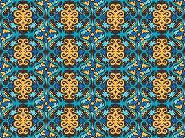 Seamless patern of dayak ethnic pattern.traditional Indonesian fabric motif.borneo pattern. vector design inspiration. Creative textile for fashion or cloth