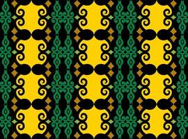 patrón sin costuras de patrón étnico dayak.motivo de tela indonesia tradicional.patrón de borneo. inspiración de diseño vectorial. textil creativo para moda o tela vector