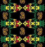 Seamless patern of dayak ethnic pattern.traditional Indonesian fabric motif.borneo pattern. vector design inspiration. Creative textile for fashion or cloth